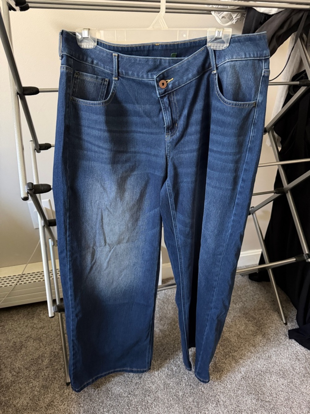 HALARA Dark Blue Flare Jeans